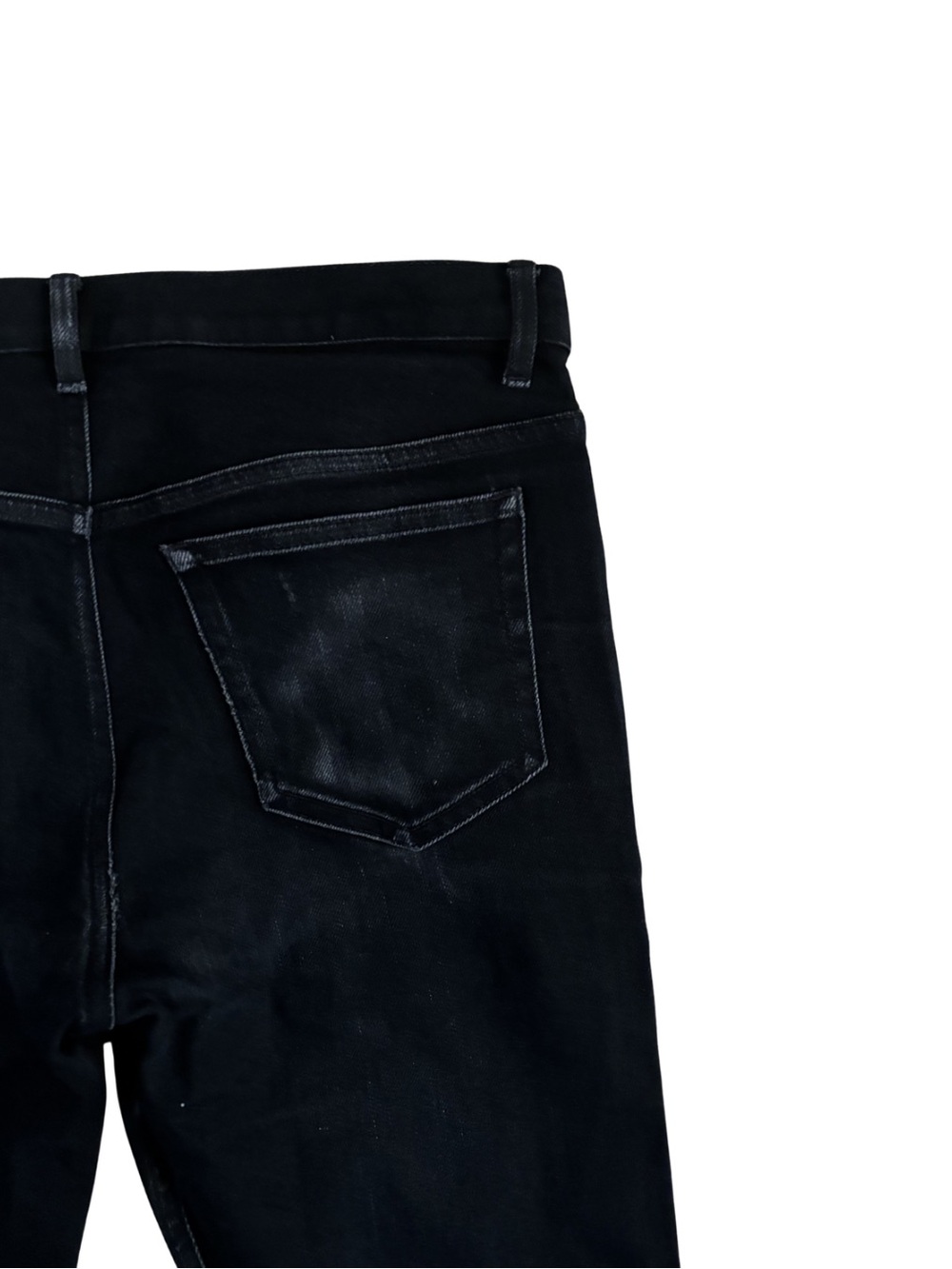 A.P.C. Men's Black Slim Jeans with Subtle Fade - Picture 4 of 6